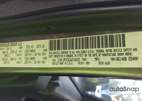 2012 Jeep Liberty Limited Jet Edition из США, поврежденный, VIN 1C4PJMFK5CW214432